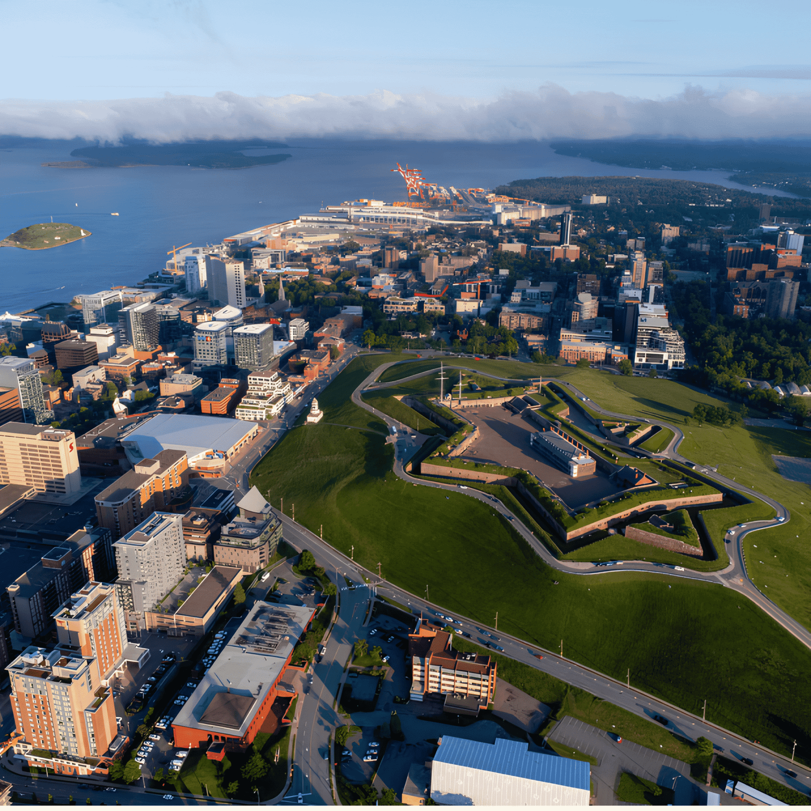 Downtown Halifax seen across the citadel