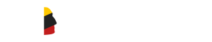 HDW logo showing the 3 letters with elements of wave, repetition, and a face in red and black colors